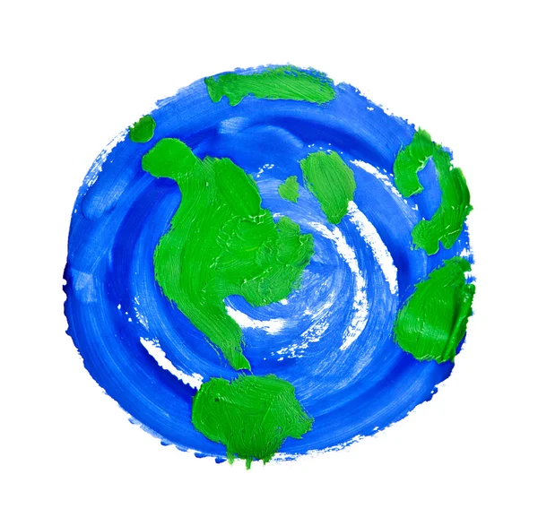 Mapa pintado do mundo — Fotografia de Stock
