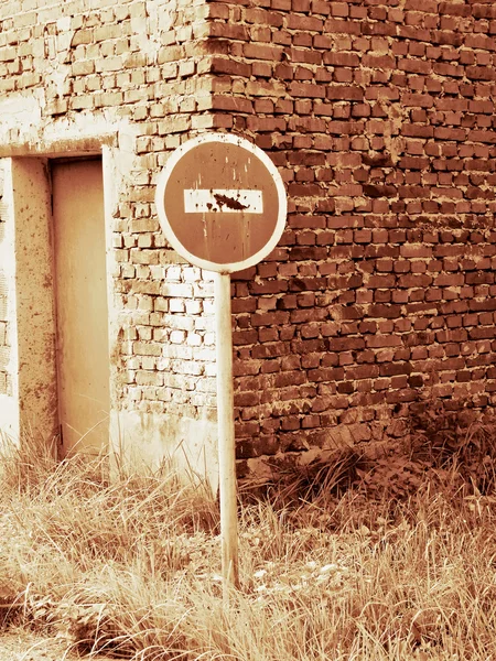 stock image Road sign