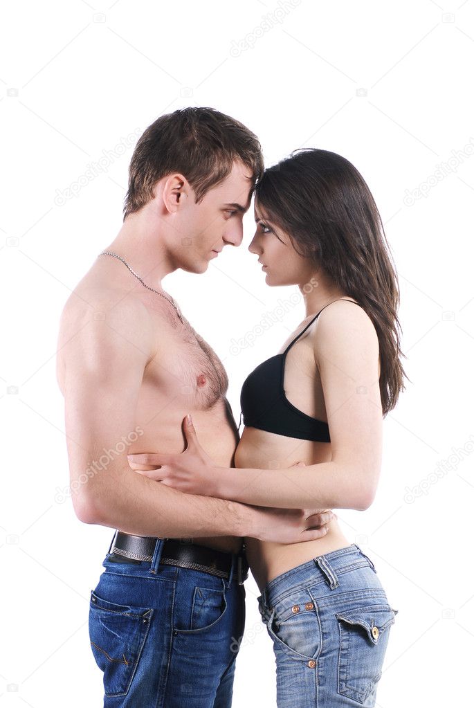 Man and woman in jeans