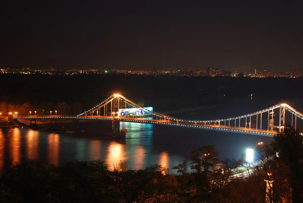 Γέφυρα νύχτα — Φωτογραφία Αρχείου