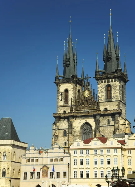 Ancient gothic cathedral in Prague — Stock Photo, Image