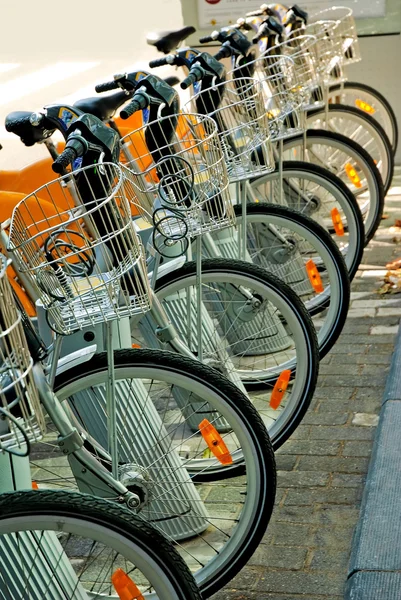 Велосипеды в Брюсселе — стоковое фото
