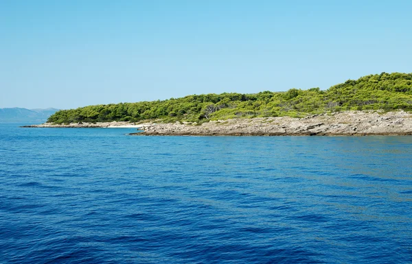 Eiland in de Adriatische Zee — Stockfoto