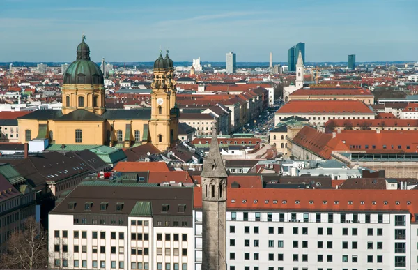 Panorama von München vom Turm aus — Stockfoto