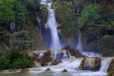 Luang Prabang waterfalls clipart