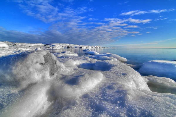 Zima nad morzem — Zdjęcie stockowe