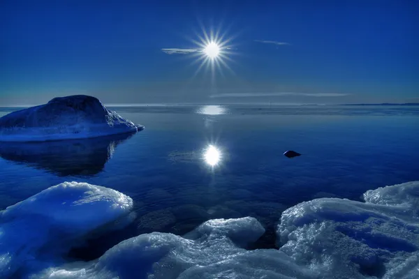 Zima nad morzem — Zdjęcie stockowe