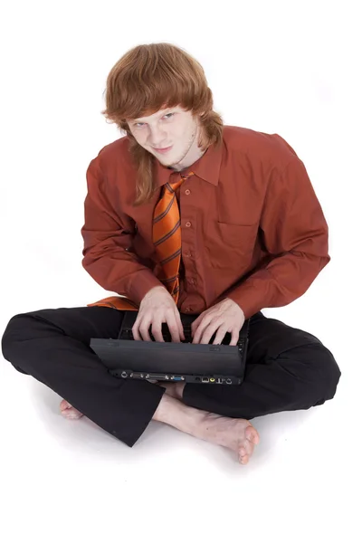 Student with laptop — Stock Photo, Image