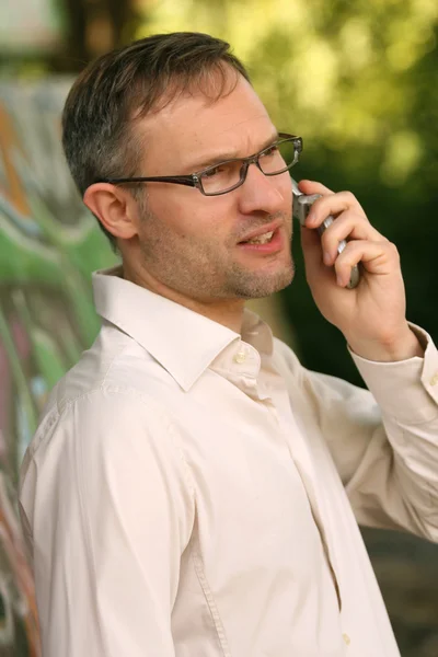 Mann am Telefon — Stockfoto
