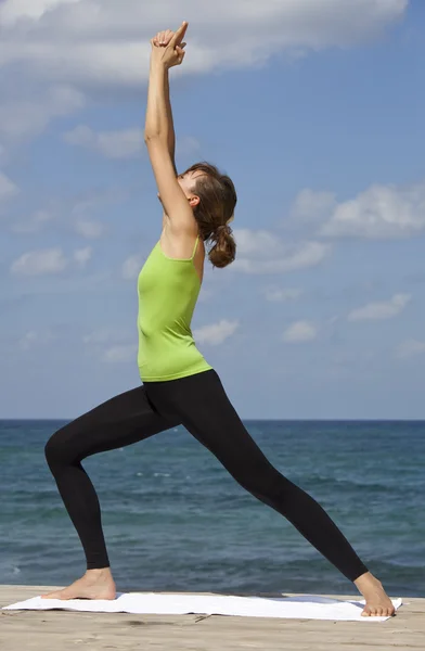 Yoga-Training — Stockfoto