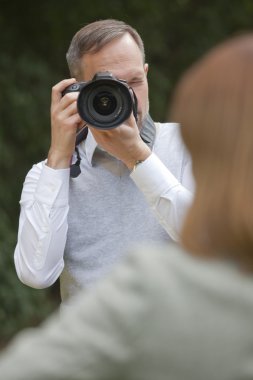 Photographer at work clipart