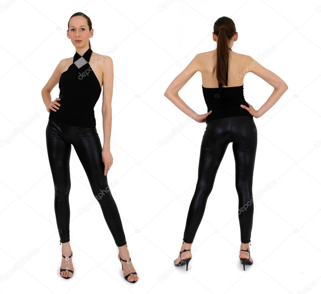 Back and front view of woman — Stock Photo © eddiephotograph #1597789