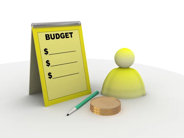 Budget tecken — Stockfoto