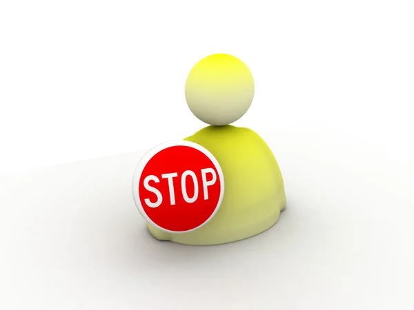 Stopp-Symbol — Stockfoto