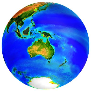 Globe Austtralia clipart