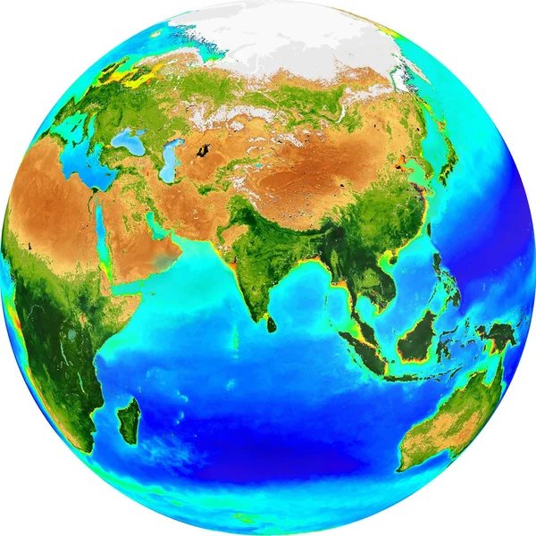 Globe eurasia — Stock Photo, Image