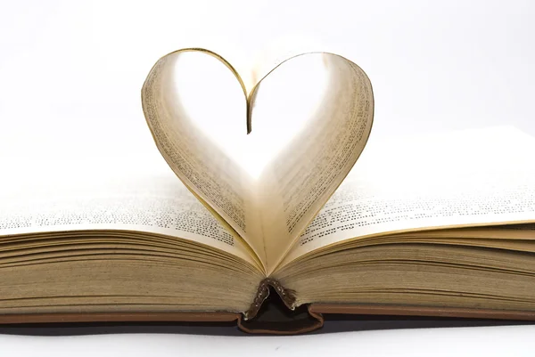 Pictures : book pages | Heart from a book pages — Stock Photo ...