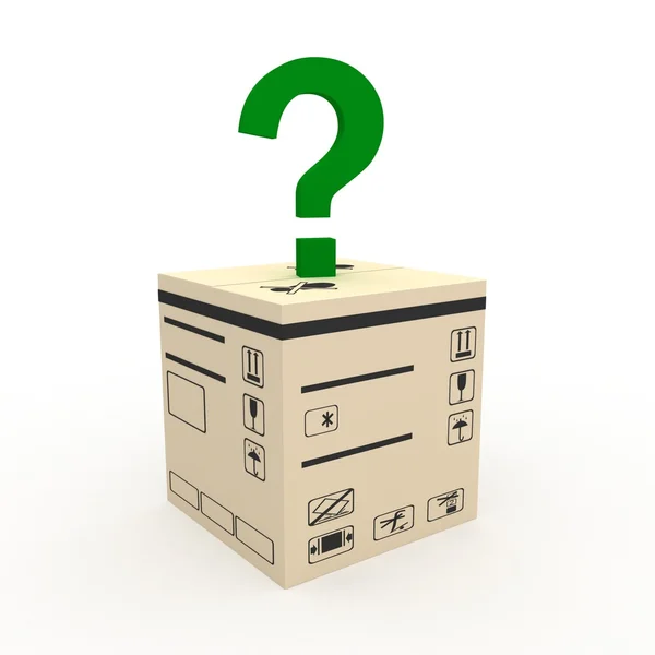 Di chi è la scatola? — Foto Stock