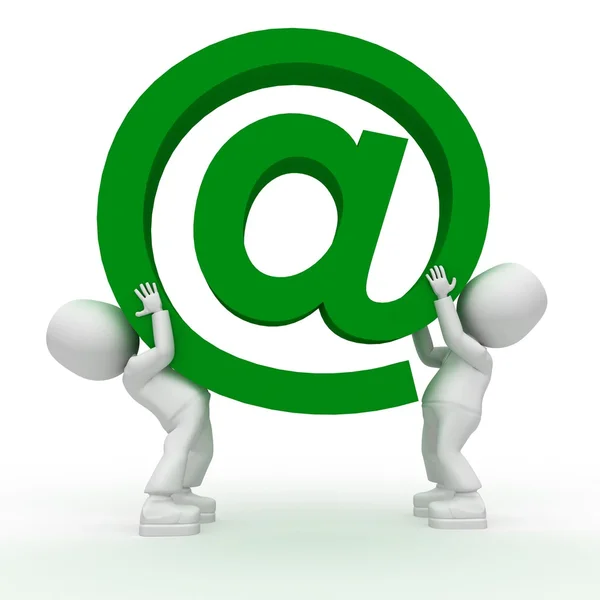 Big green email!!! — Stock Photo, Image