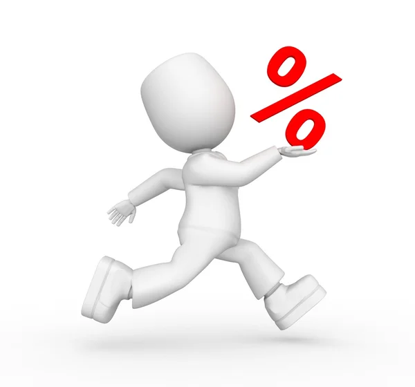 Percentagem — Fotografia de Stock
