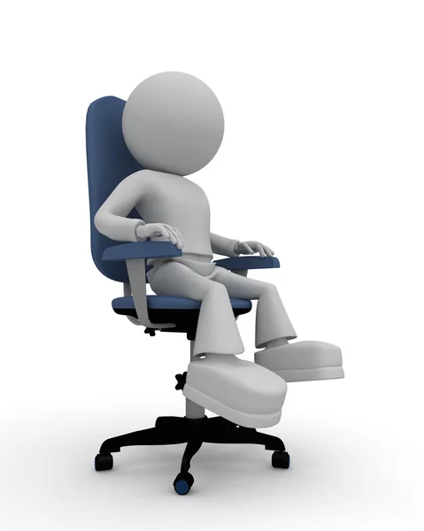 Persons sits on chair — Stock Photo, Image