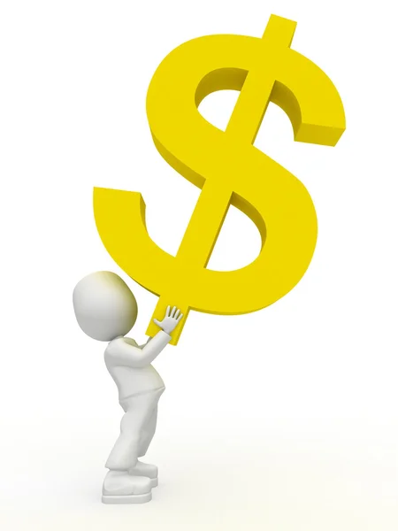 About yellow dollar — Stock Photo, Image