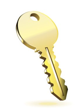 Gold key clipart