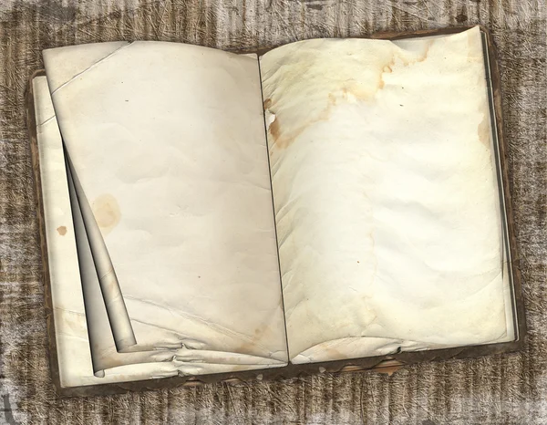 Стара книга на абстрактному гранжевому фоні — стокове фото