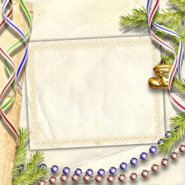 Old christmas paper clipart