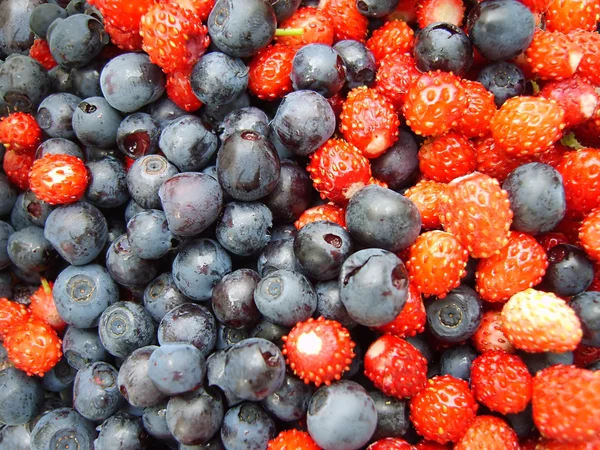 stock image Berry background with strawberry