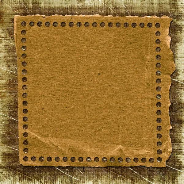 Moldura de papel Grunge no estilo scrapbooking — Fotografia de Stock