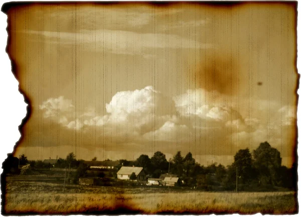 Autumn rural background in retro style. — Φωτογραφία Αρχείου