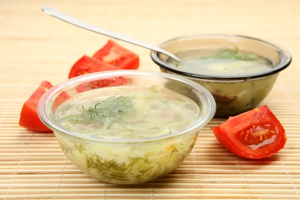 Тарелка с супом — стоковое фото