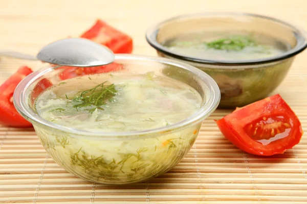 Суп с овощами — стоковое фото