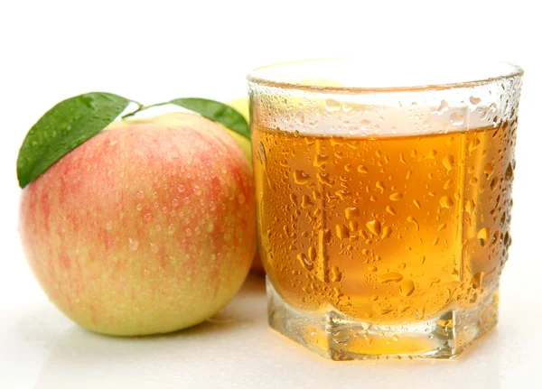 Apple och juice — Stockfoto