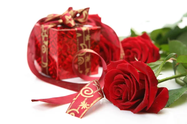 Rose en cadeau — Stockfoto