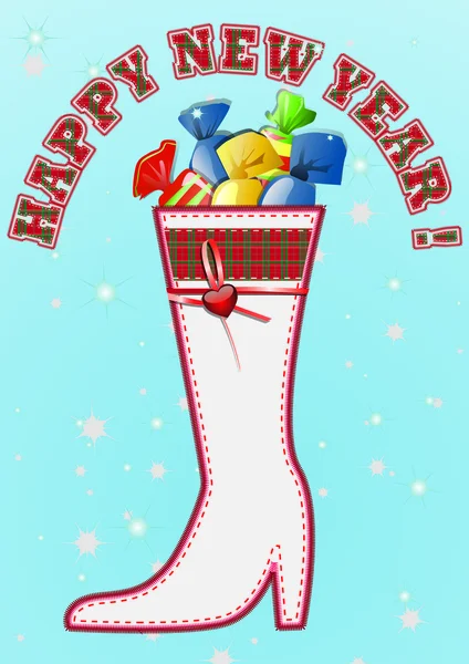 Karácsonyi édességek 2 boot — Stock Fotó