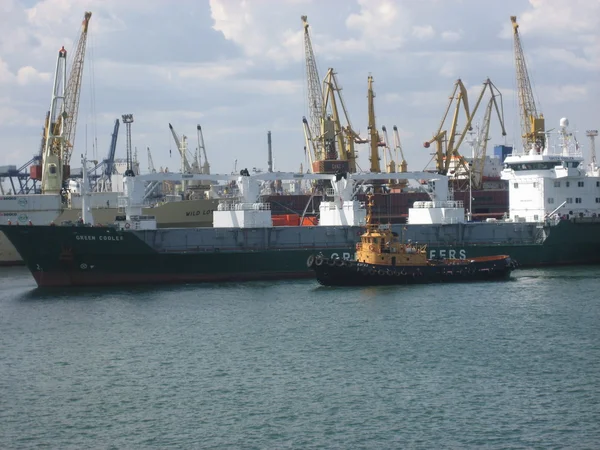 Die Schiffe im Hafen — Stockfoto
