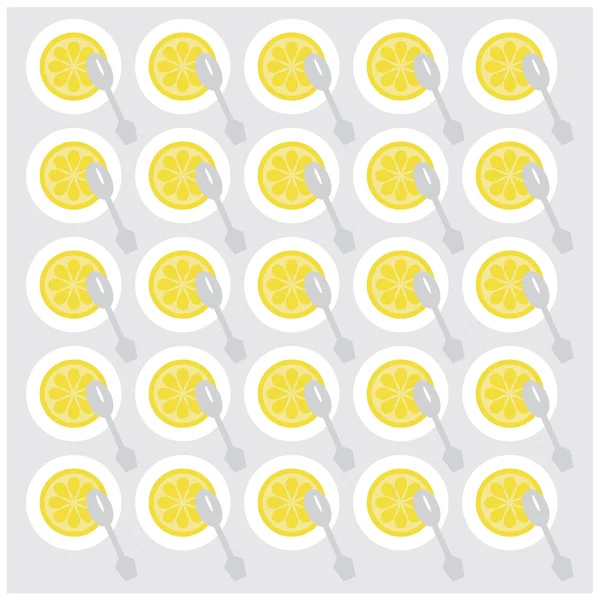 Background with lemons — Stock Vector