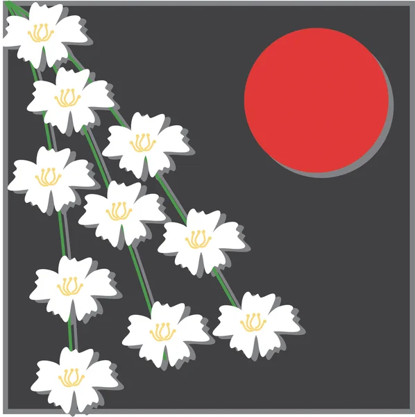 Японському стилі ілюстрація — стоковий вектор