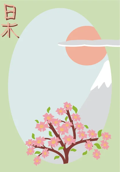 stock vector Card in japanee style