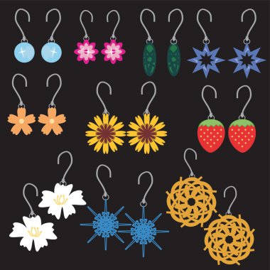 Ear rings clipart