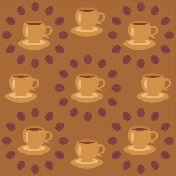Fondo con tazas de café — Archivo Imágenes Vectoriales