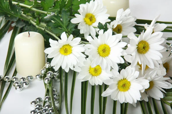 Daisywheels com candel — Fotografia de Stock