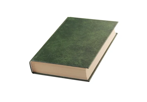 Livro verde vazio — Fotografia de Stock
