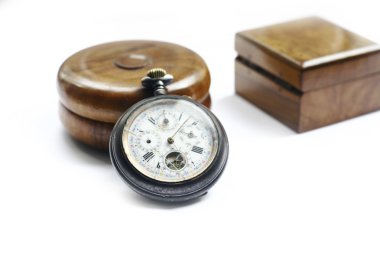 Antique pocket watch clipart