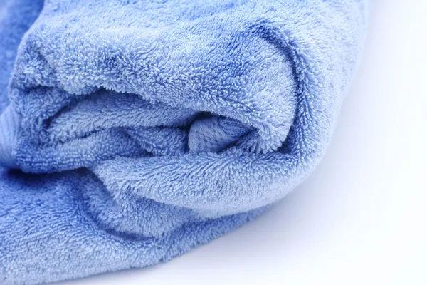 蓝色毛巾背景 — 图库照片