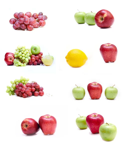 Collection of isolated fruits — Stock Photo, Image