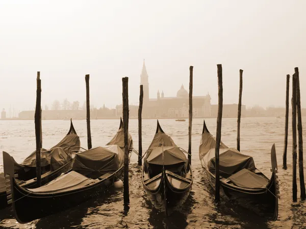 Sepia Bild von Venedig — Stockfoto