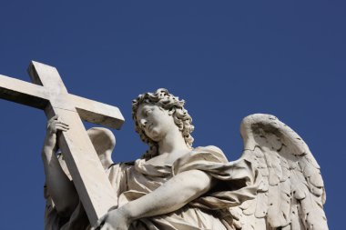 Bernini angel sculpture in Rome clipart